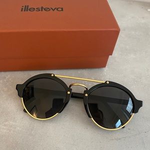 Illesteva Milan Sunglasses Black